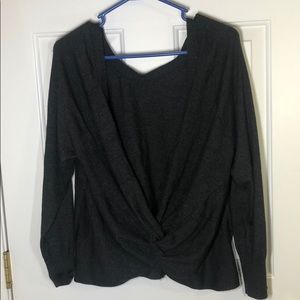 Grey knitted sweater